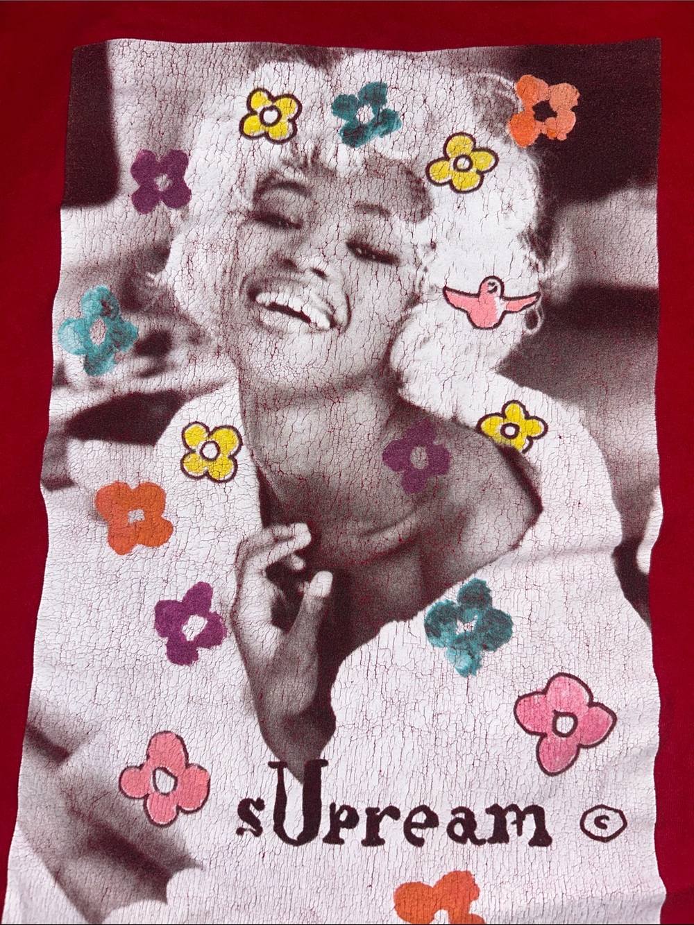 Red Graphic Tee with Naomi Photo - Picture 2 of 3